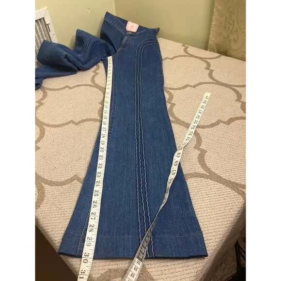Revice Rollergirl Flares / Blue Clue Wash, size 25, MSRP $120 - Picture 5 of 16